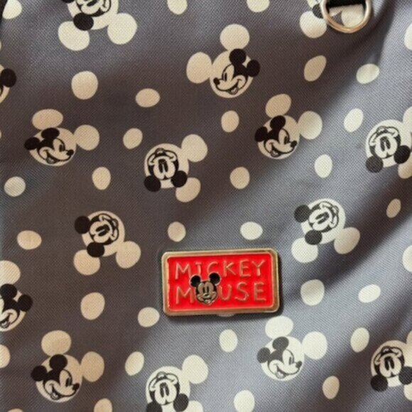 Authentic Disney Baby Black & White Mickey Mouse Multi Pc Diaper Bag Backpack - Picture 5 of 12